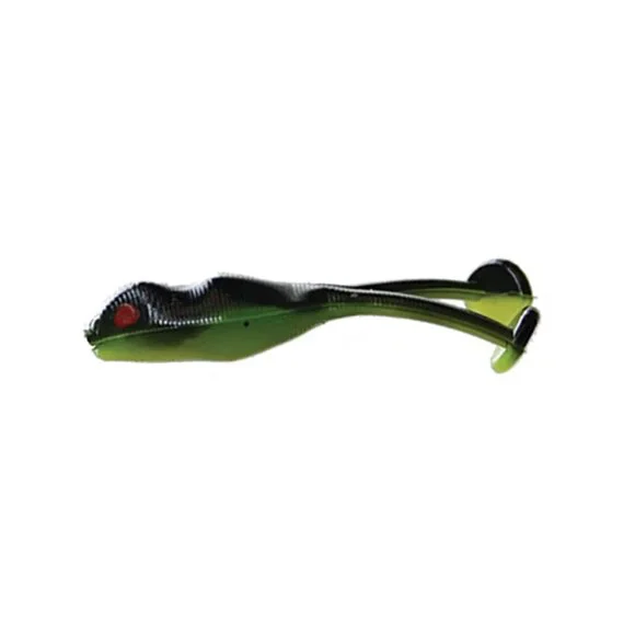 Creme Frisky Frog Lure, Black & Chartreuse, 7 Count - Picture 2 of 3